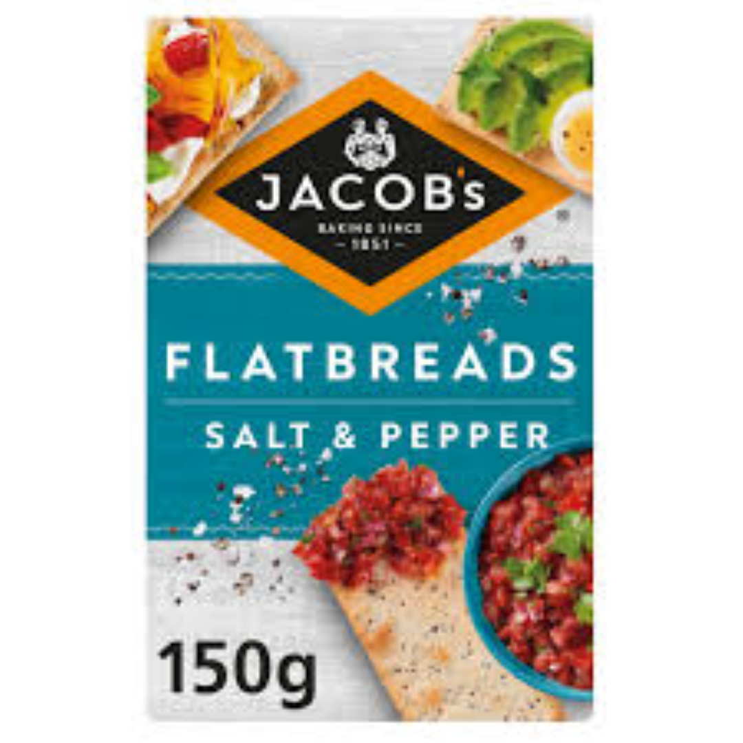 JACOBS FLATBREAD SALT & PEPPER